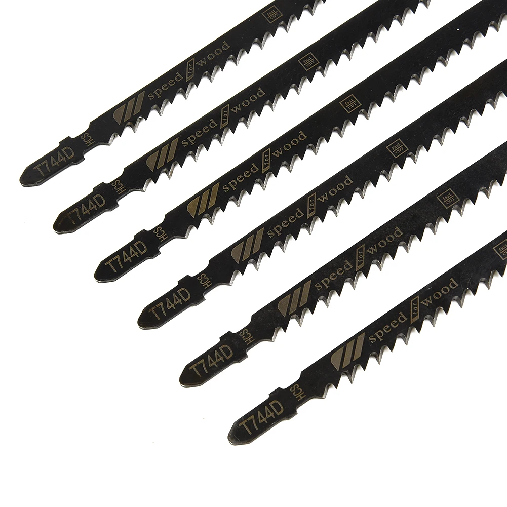 Steel Saw Blades Tools Wood 6Pcs Equipment Fast Cutting Industrial Jigsaw Plastic Set Durable Practical Reliable