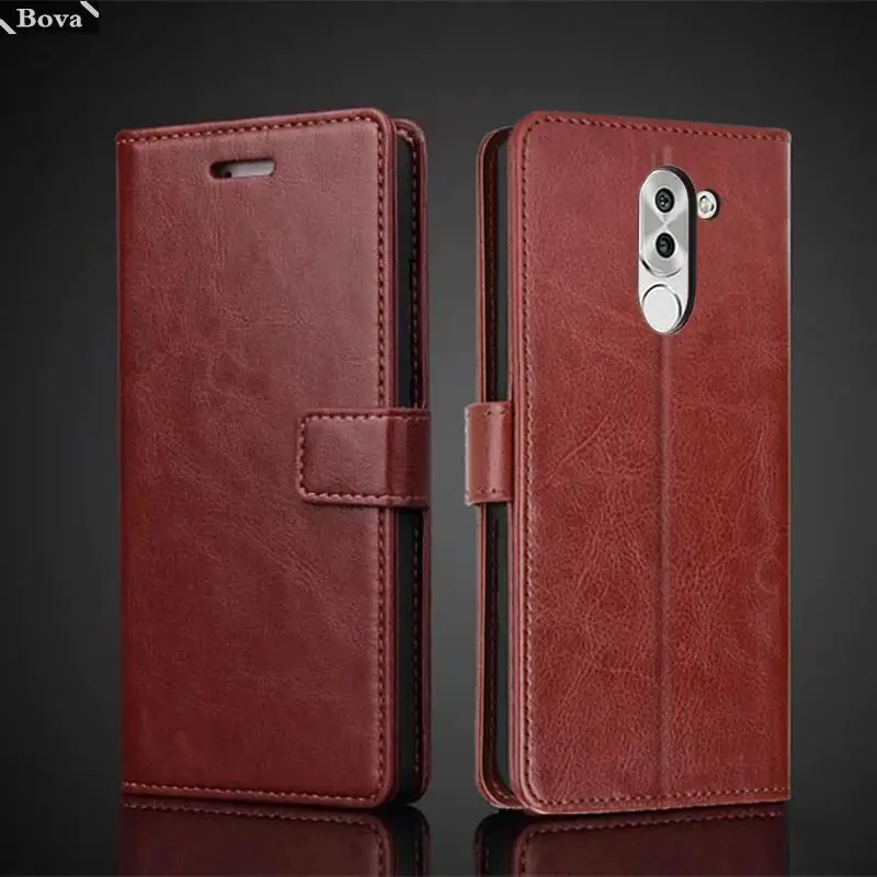 

Card Holder Cover Case for Huawei Honor 6X / GR5 2017 Pu Leather Flip Cover Retro Wallet Phone Case Business Fundas Coque