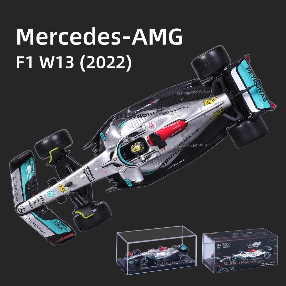 Модель-автомобиля-mercedes-amg-w13-mcl36-c42-f1-75-rb18-f1-1-43-2022