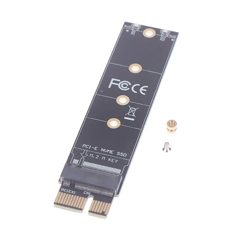 

PCIE To M2 Adapter NVMe SSD M2 PCIE X1 Raiser PCI-E PCI Express M Key Connector Supports 2230 2242 2260 2280 M.2 SSD Full Speed