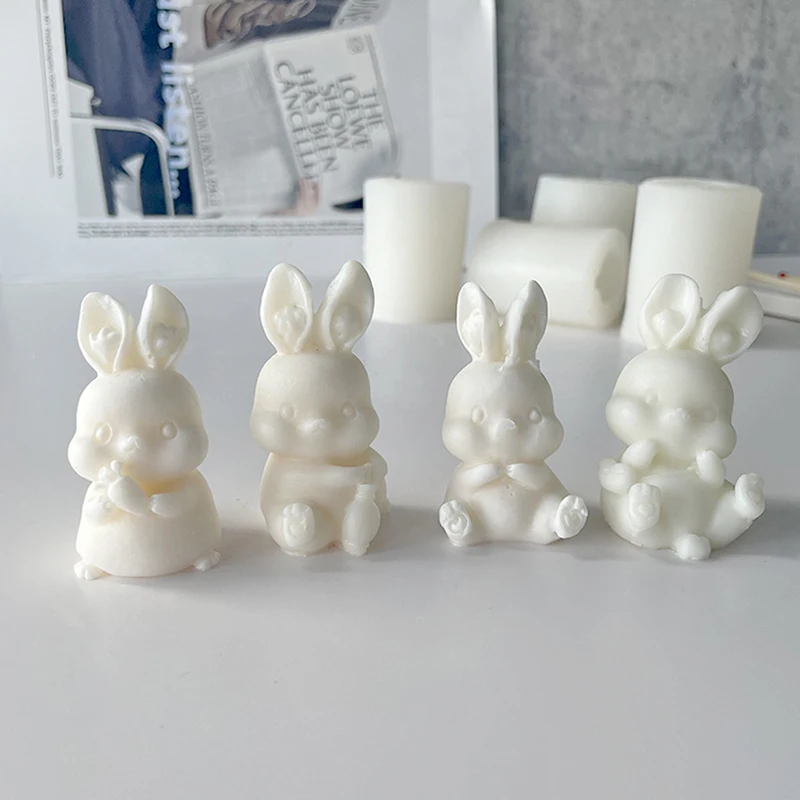

1Pc Easter Cute Rabbit Silicone Mold DIY Chocolate Baking Mould Handmade Soap Resin Mold Cake Decorating Tools for Easter