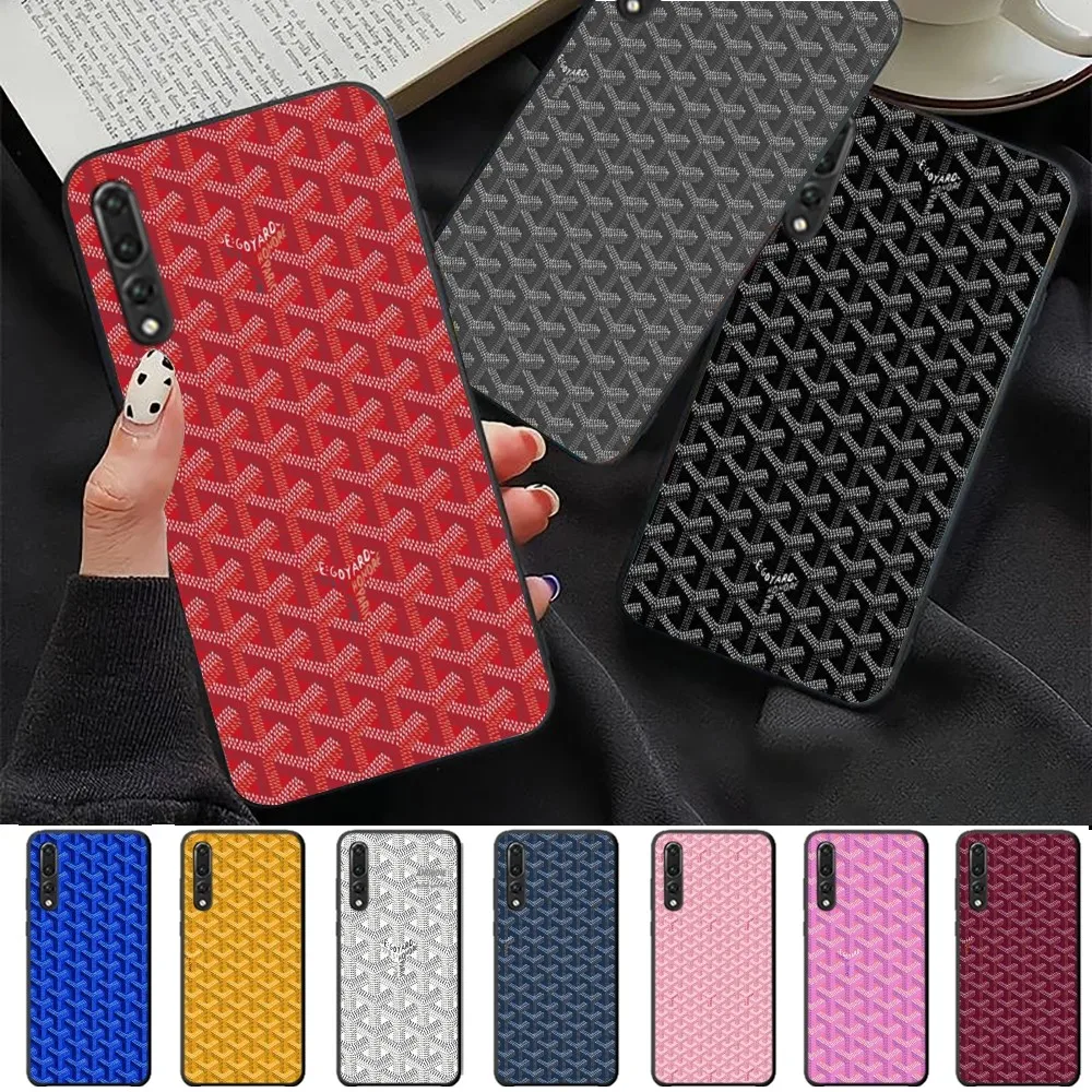 Fashion Luxury G-Goyards Phone Case For Huawei P 8 9 10 20 30 40 50 Pro Lite Psmart Honor 70 Mate 20lite
