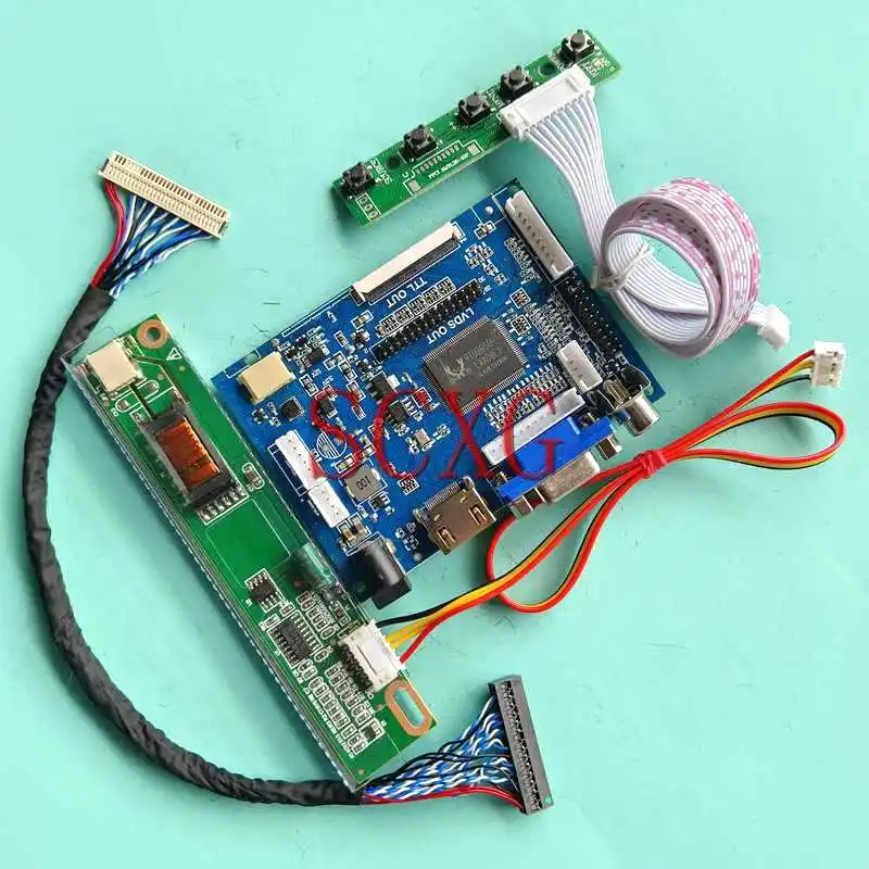 

For LP141X13 HT14X19 HT14X1B Laptop Monitor Screen Controller Board 14.1" LVDS 30 Pin Kit 1CCFL AV VGA HDMI-Compatible 1024*768