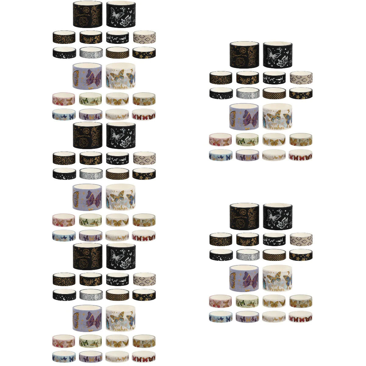 

100 Rolls of Diary Decals Paper Tapes DIY Hand Account Tapes Scrapbook Materials