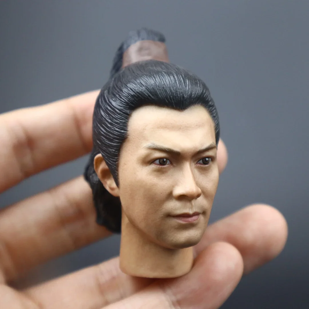 1/6 Scale Chinese Ancient Hero Guo Jing Head Carving Song Dynasty Male Solider Played for 12in Action Figure DIY Toy