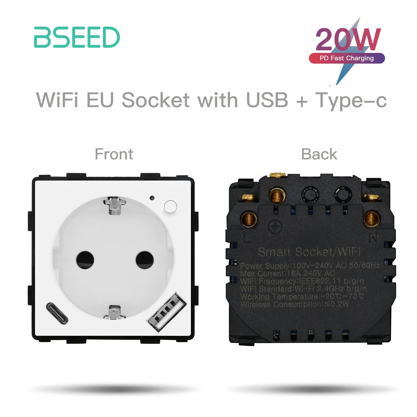 

Умная розетка BSEED Wi-Fi