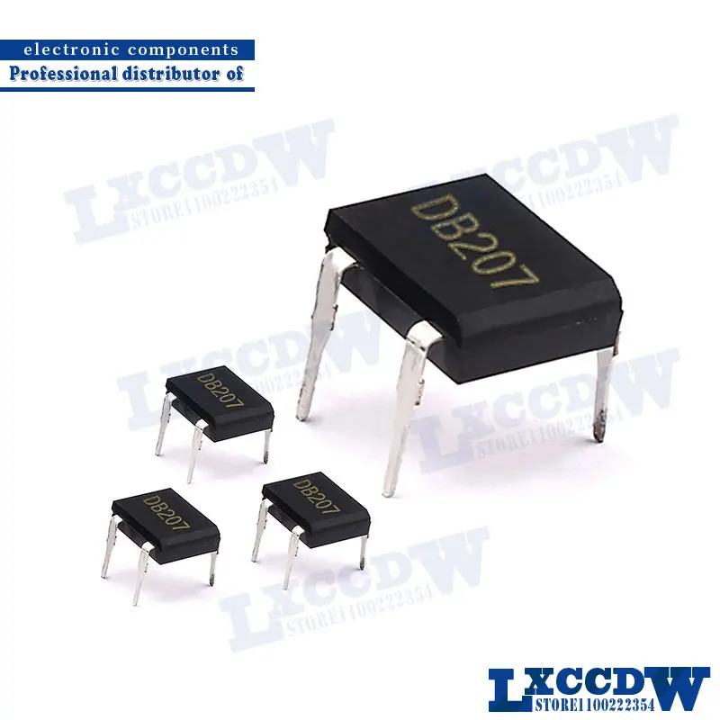 Мостовые выпрямители DB207 DIP-4, 1000 В, 2 А, DB104, DB157, DB107, DB207S, DB107S, DF06S, DF06, SOP-4, DB105S, DB106S, DB157S, DF10S, 10 шт.