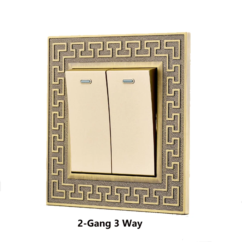 

Настенный переключатель из латуни, на 1-4 кнопки