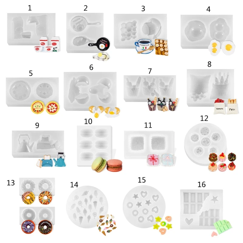 

Форма из силиконовой смолы, сделай сам, имитация формы для литья еды, DIY Craft 3D формы для художественного творчества, игрушки