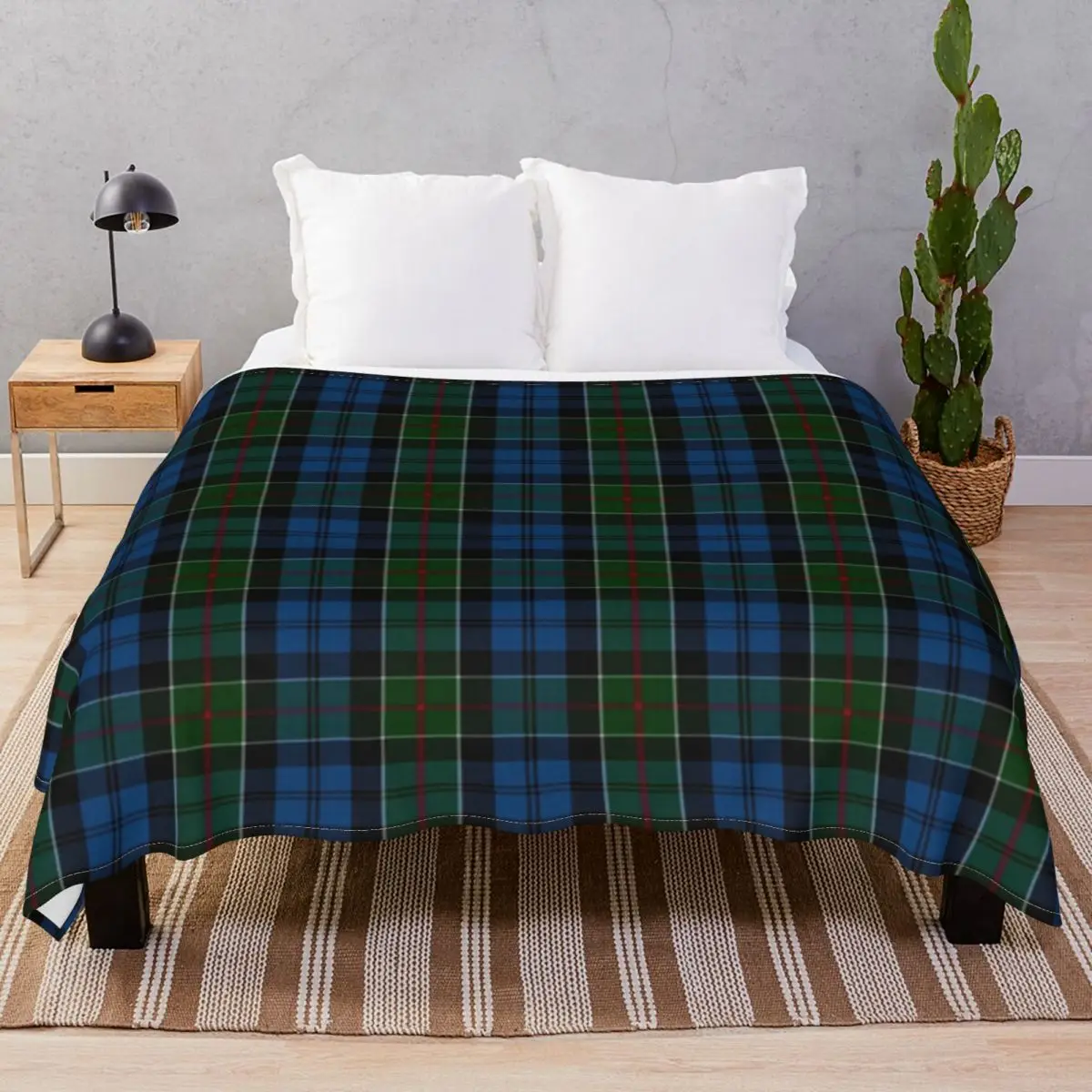 Colquhoun Clan Tartan High Res Blankets Fleece Spring/Autumn Comfortable Throw Blanket for Bedding Home Couch Travel Cinema