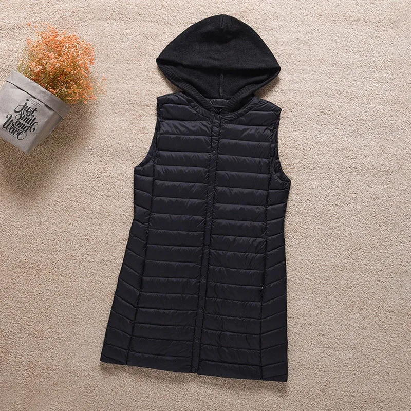 Women Autumn Winter Ultralight Duck Down Vests 2022 New Female Sleeveless Puffer Waistcoat with Innner Pockets Chaqueta Mujer