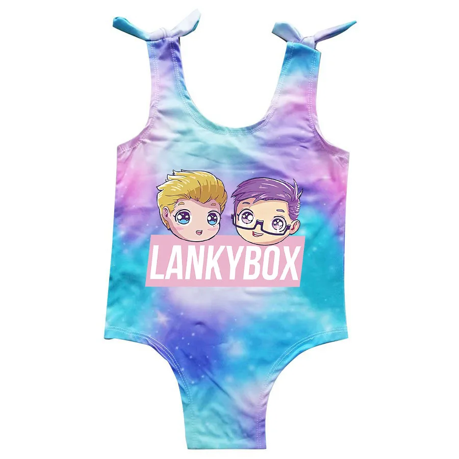 

Одежда Lankybox, купальник для маленьких девочек, Детский милый слитный купальник, Детская красивая спортивная пляжная одежда, лето 2022, купальн...