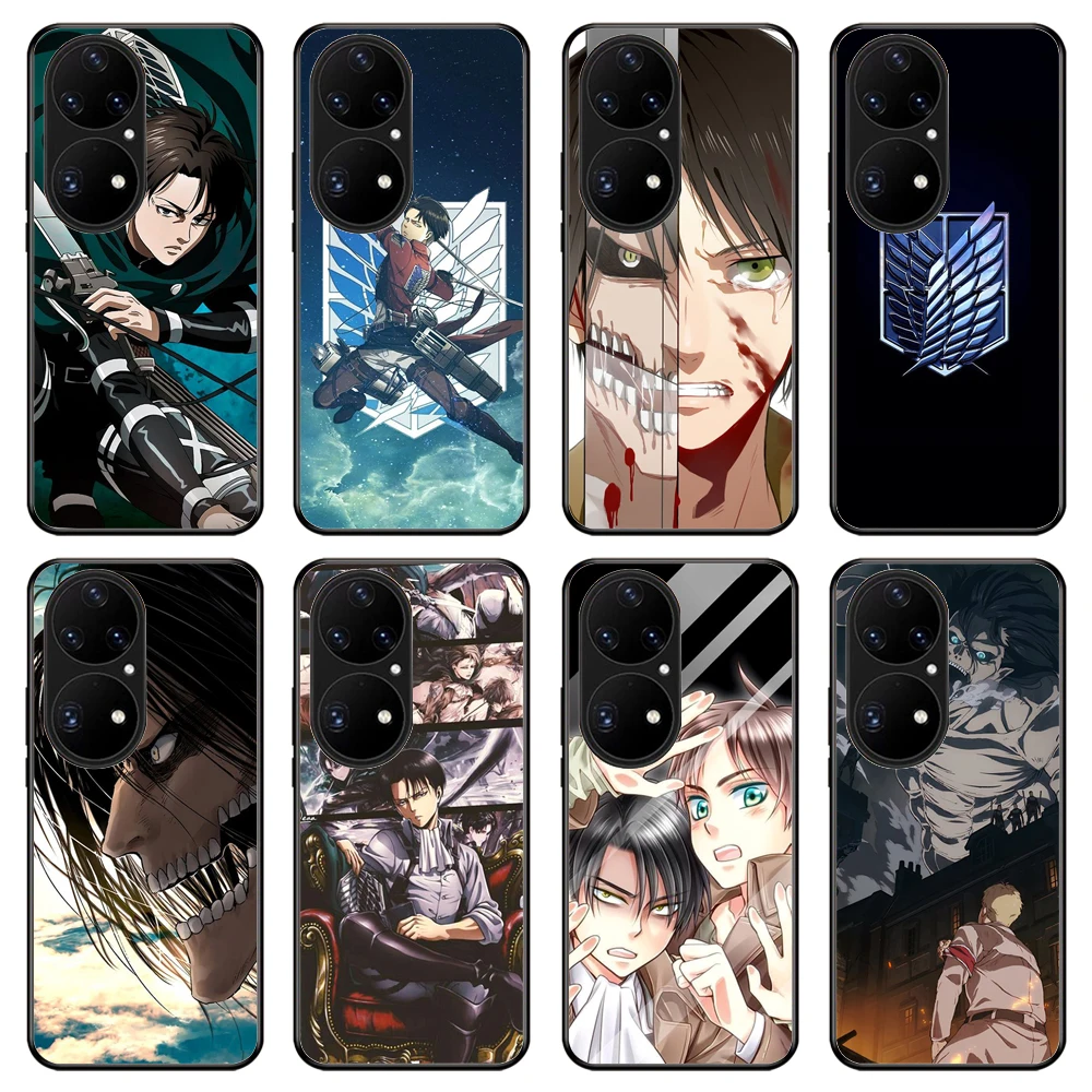 

Attack on Titan Phone Cover For Huawei P30 P40 P50 Pro Mate40 40PRO PLUS HONOR 50Pro 50SE Phone Case