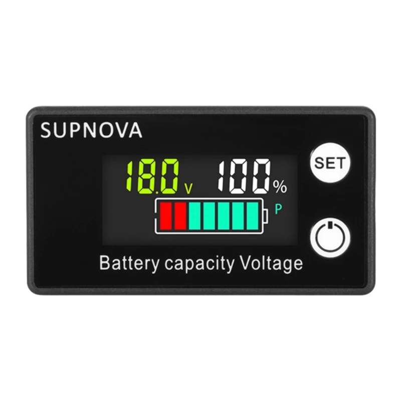 

Монитор емкости аккумулятора 8-100 в, вольтметр, тестер, процент мощности