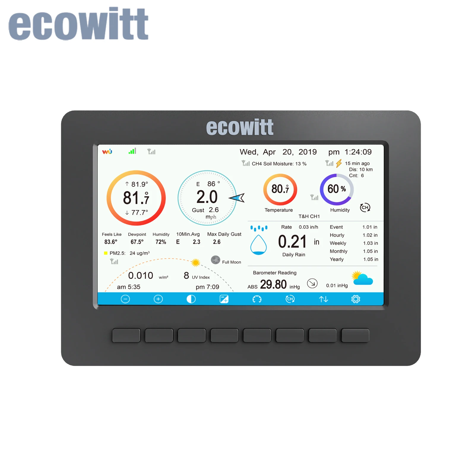 

Ecowitt HP2550_C консоль для метеостанции