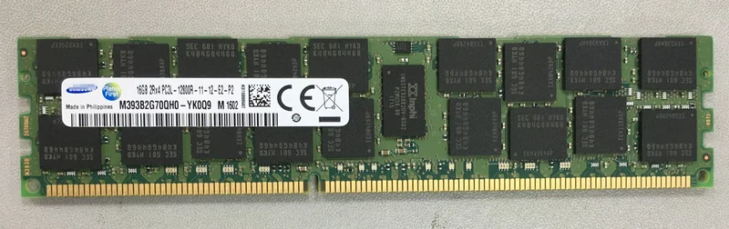 

RAM M393B2G70QH0-YK0 16G 2RX4 PC3L-12800R 1600 REG server memory