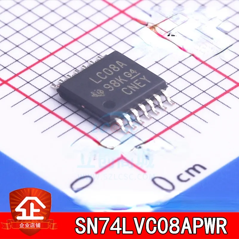 10 шт., новые и оригинальные аксессуары для защиты экрана SN74LVC08APWR: LC08A чип логического ворота SN74LVC08APWR TSSOP14 LC08A