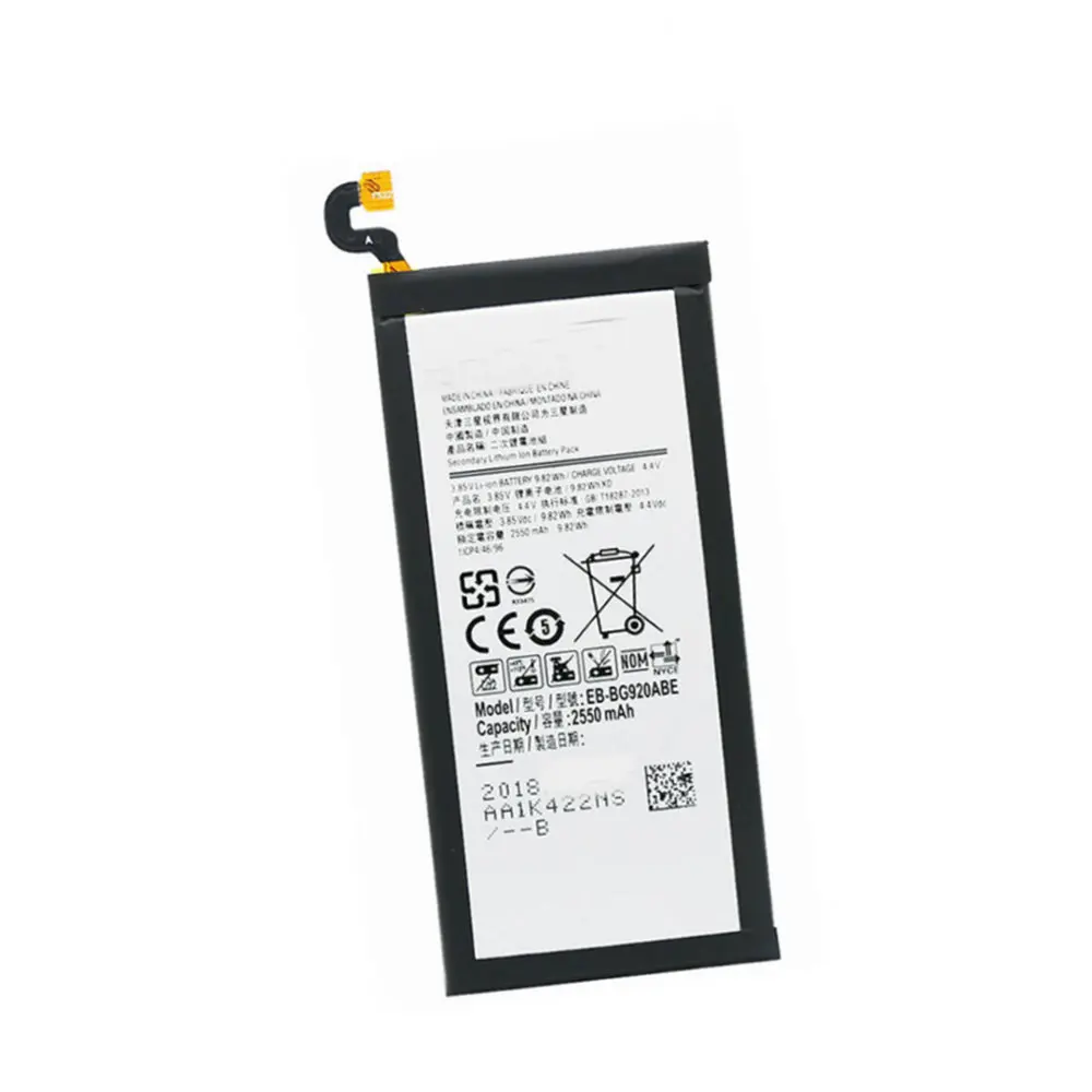 

Authentic Battery EB-BG920ABE 2550mAh For Samsung Galaxy S6 SM-G920 G920F G920I G920A G920T G920V G920P G920S G9200 G9208 G9209