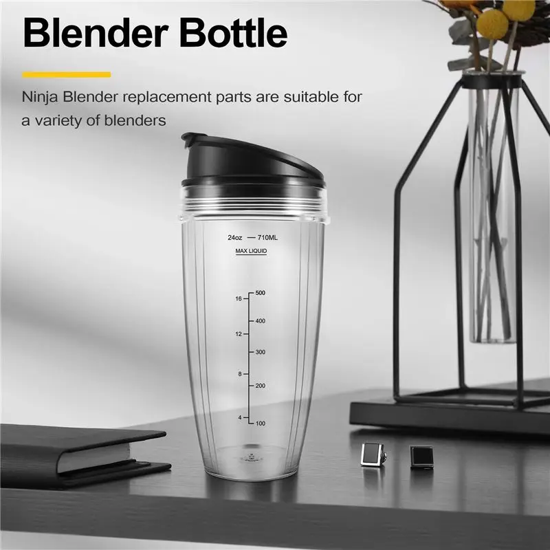 Фото Сменные стаканы A84G-24OZ, совместимые с блендерами Ninja Nutri BN401, BN701, SS101, BN400, BN800, BN801 №3