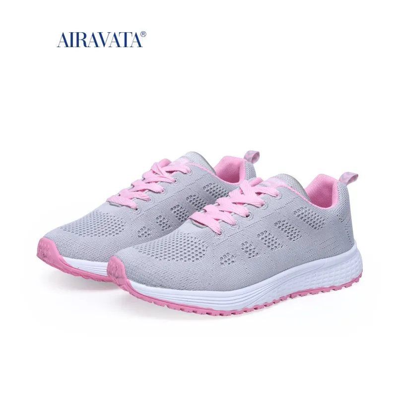 White Shoes Women Sneakers Couples Running Shoe Lace Up Breathable Lightweight Casual Sports Shoes Walking Tenis Feminino