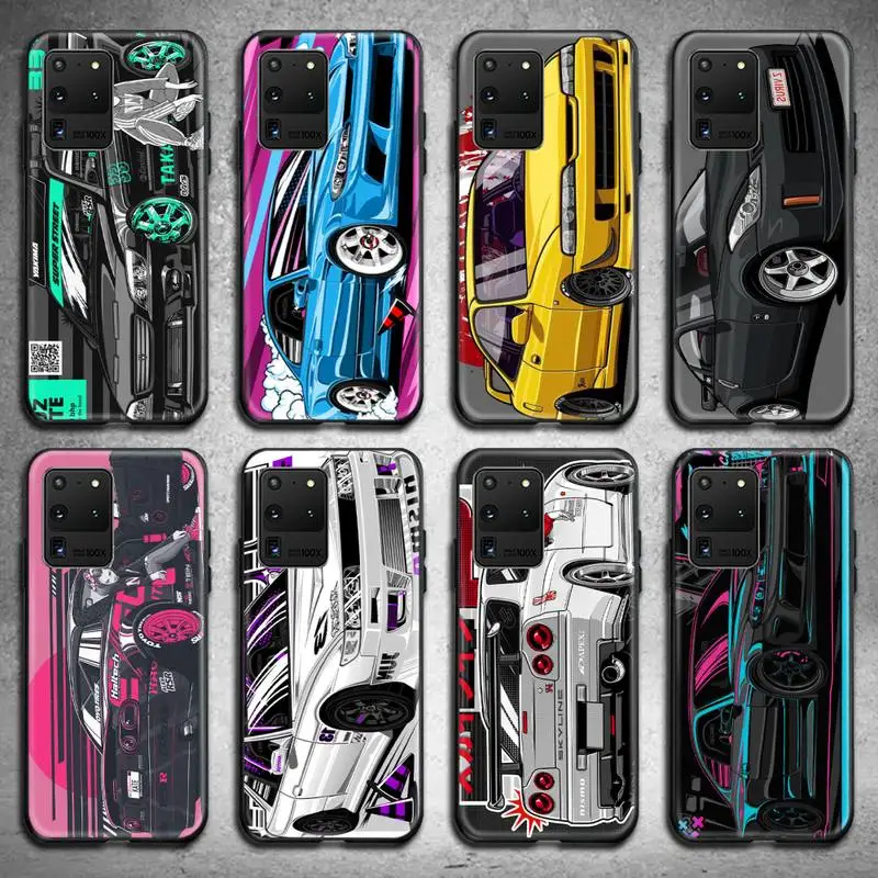 

Tokyo JDM Drift Sports Car Phone Case For Samsung Galaxy S22 S21 Plus Ultra S20 FE S9 plus S10 5G lite 2020