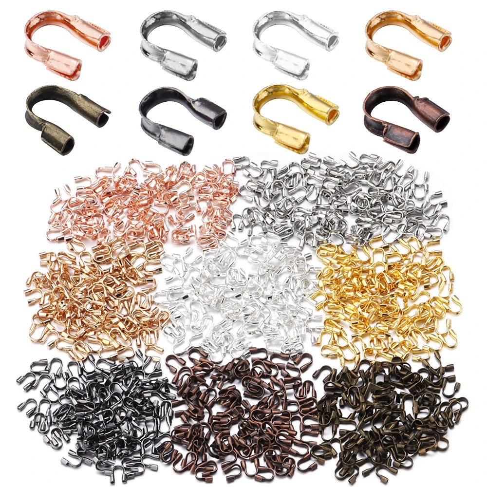 100 шт./партия U-образные железные проволочные протекторы для ювелирных изделий 4 5