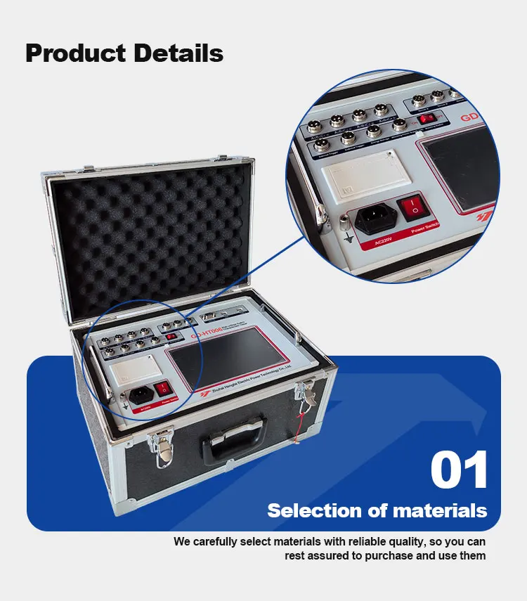 Hengtai автоматический выключатель характеристики механических свойств анализатор