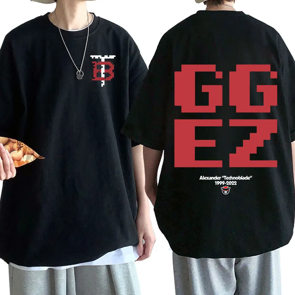 

Technoblade RIP GGEZ Dream Team SMP MCYT Merch Print T-shirt Men Women Fashion Anime Casual T-shirts Oversized Unisex