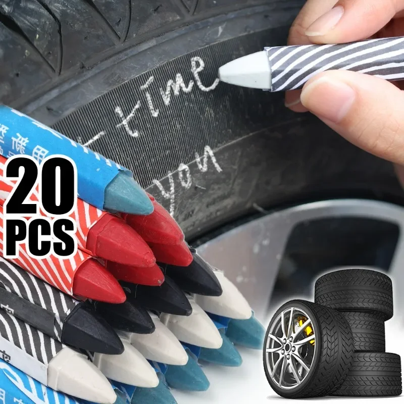 Kredka do opon Marker Wodoodporne kredki znakowania samochodowych naprawy rysowania Gumowe opony Graffiti Narzędzia