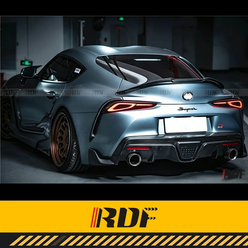 Фото Подходит для Toyota New Supra GR A90. Заднее антикрыло, модифицированный спойлер YISO из углеродного волокна для крышки багажника, аксессуар в стиле 