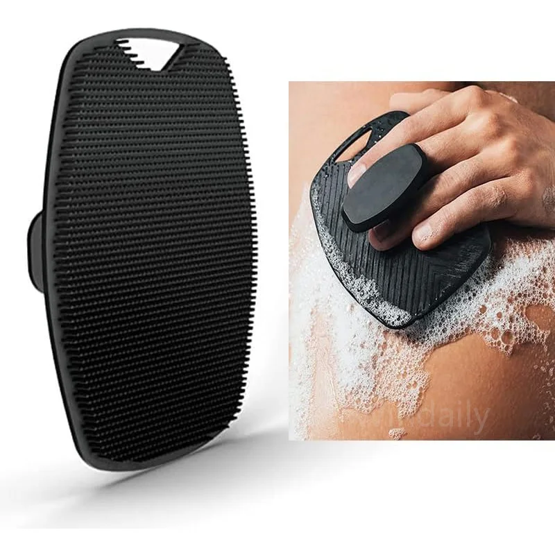 Силиконовый скребок для тела нескользящий лица ручная щетка чистки мужчин и