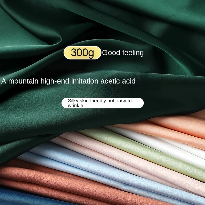 

Ацетатная атласная искусственная одежда для платьев, гладкая мягкая искусственная ткань для шитья метров «сделай сам»