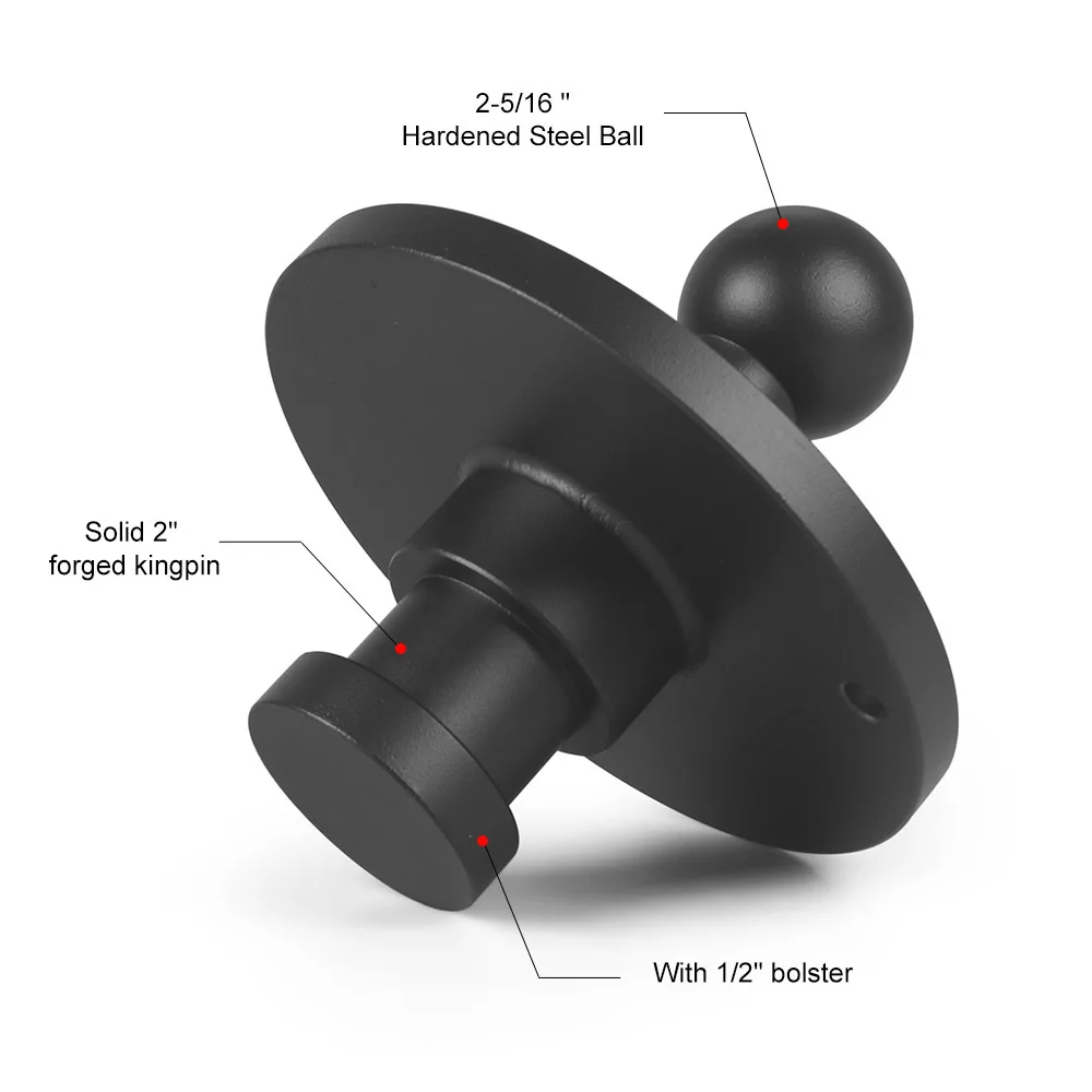 Шаровой адаптер Gooseneck-ресивер Kingpin на 2-5/16 дюймовый шаровой ресивер для