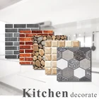 1020 шт., водостойкие наклейки на стену, имитация кирпичной плитки