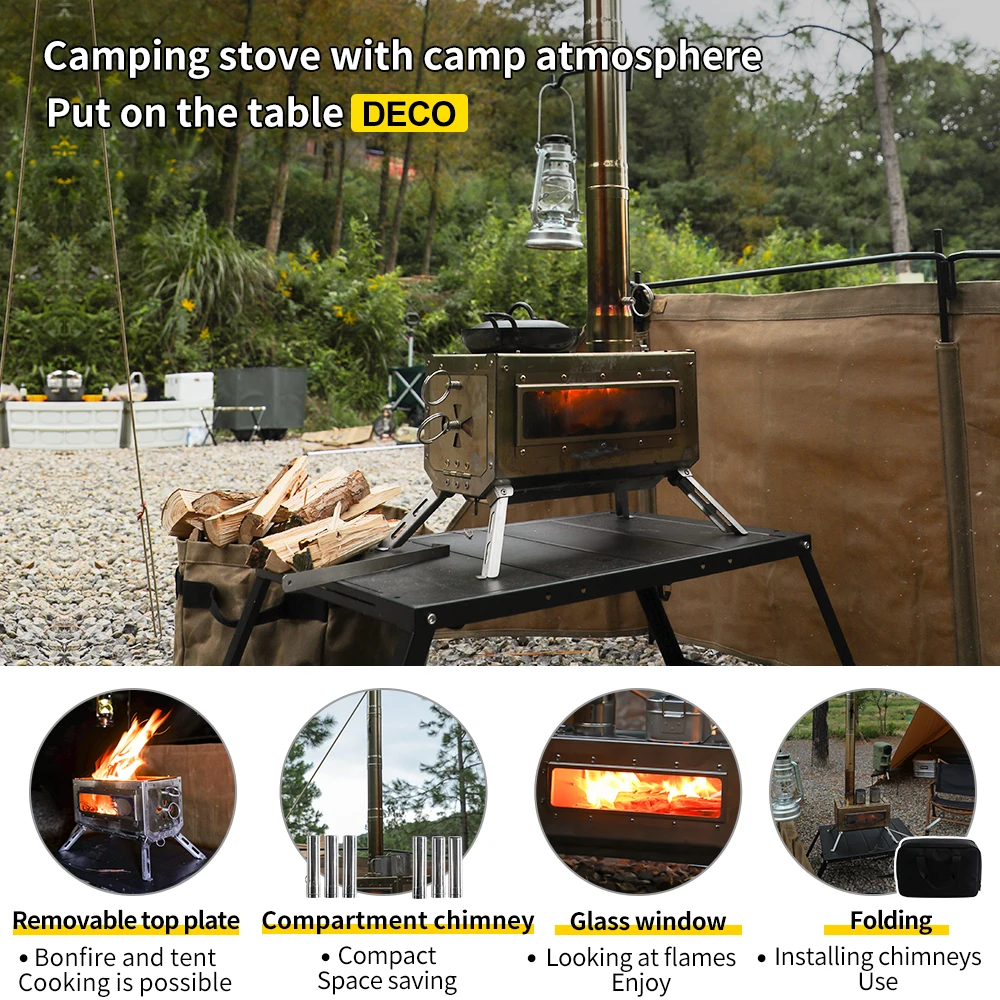 Складная настольная дровяная печь Soomloom