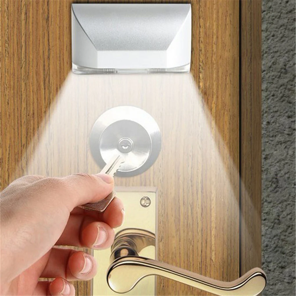 

Motion Sensor Door Lock Lamp Smart Keyhole Auto Detector Night Light Infrared for Hallway Stairway