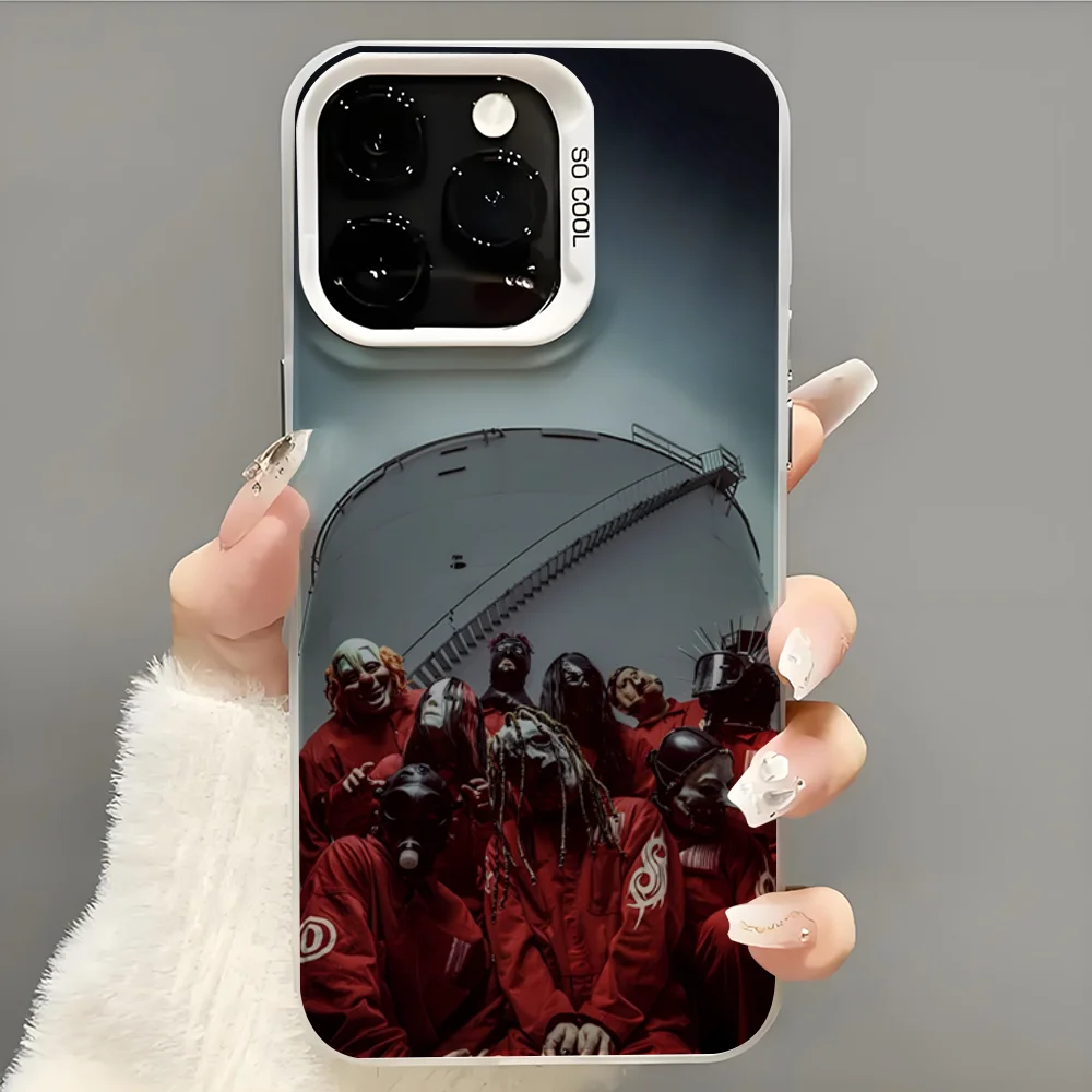 Психологический чехол для телефона Band S-SlipknotS iPhone 14 16 15 11 12 13 Pro Max Mini Plus