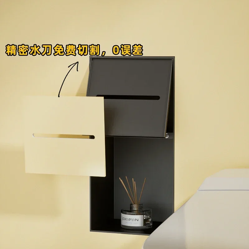 Скрытая ниша для унитаза утопленная полка из нержавеющей стали держатель