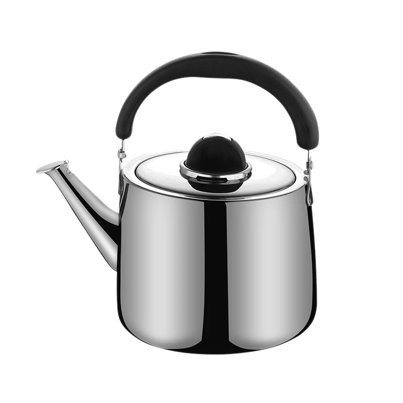 

304 чайник со звуком из нержавеющей стали, газовый чайник, большая емкость, бутылка для молока и горячей воды, походный чайник со свистком для ...