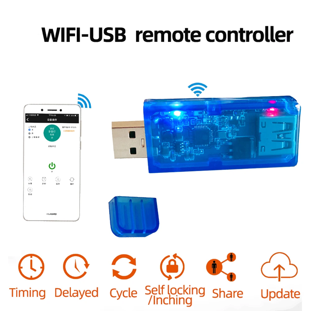 

Sinilink WIFI-USB Mobile Phone Remote Controller 3.5-20V 5A 100W Mobile Phone APP Smart Home for Arduino with Indicator Light