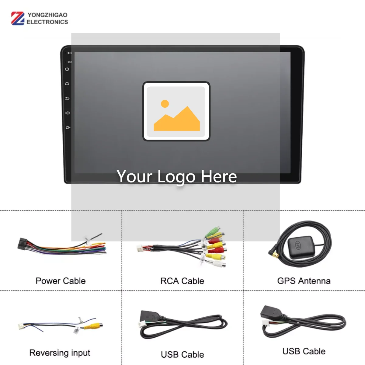 YZG 2 Din 9 Inch Touch Screen Android GPS Navigation Cheap Universal CD Stereo Radio Car DVD Player for Sale |