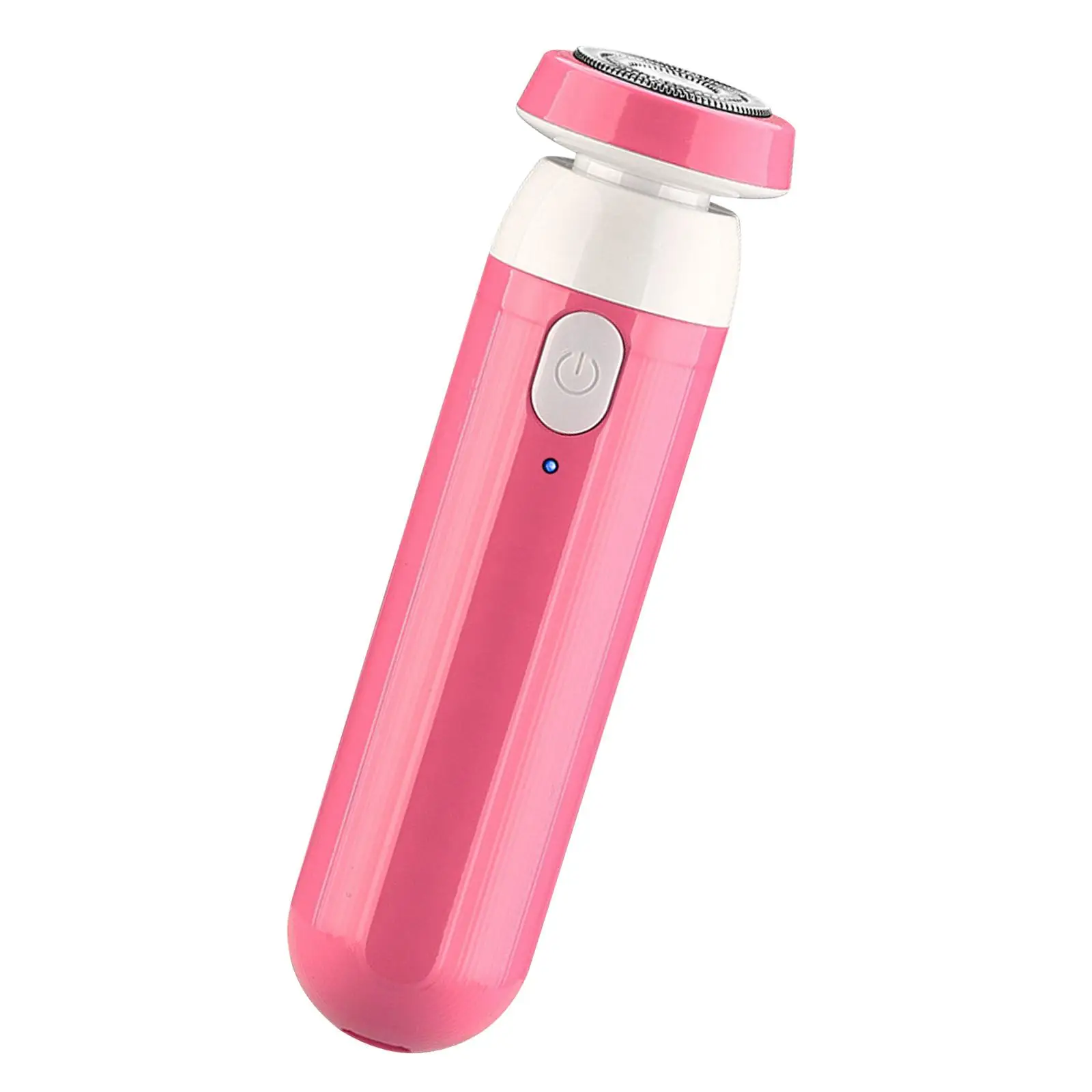 

Pocket Electric Shaver USB Charging Hair Remover Washable Head Mustache Trimmer Rotary Razor Wet Dry Use High Power Gift Pink