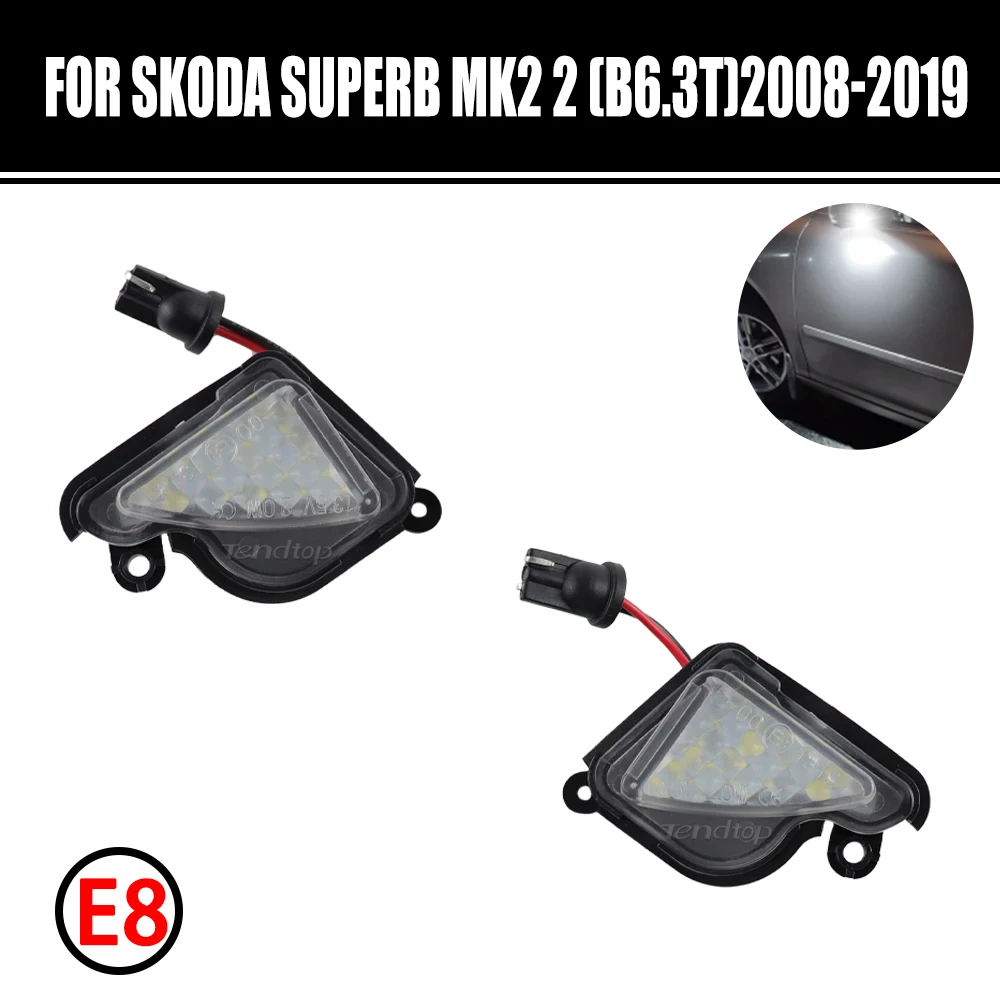 Для Skoda Octavia Mk2 Mk3 5E 2012-2019 1Z Phase 2 Superb 2008-2019 6000K Белый светодиодный светильник под