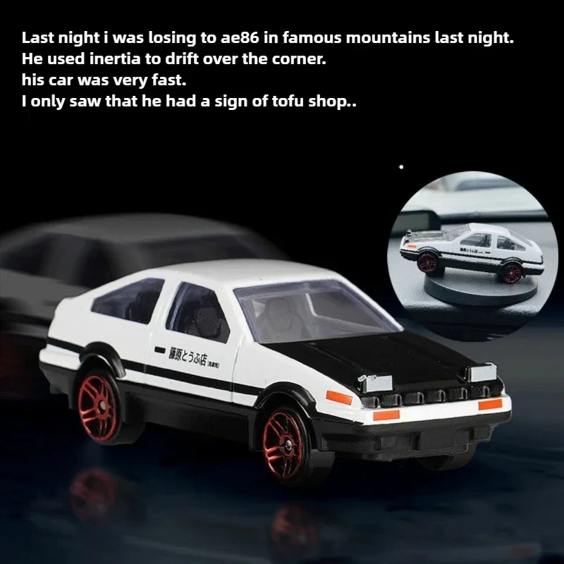 Фигурки аниме Initial D Toyota AE86 модели автомобилей из сплава игрушки металлические