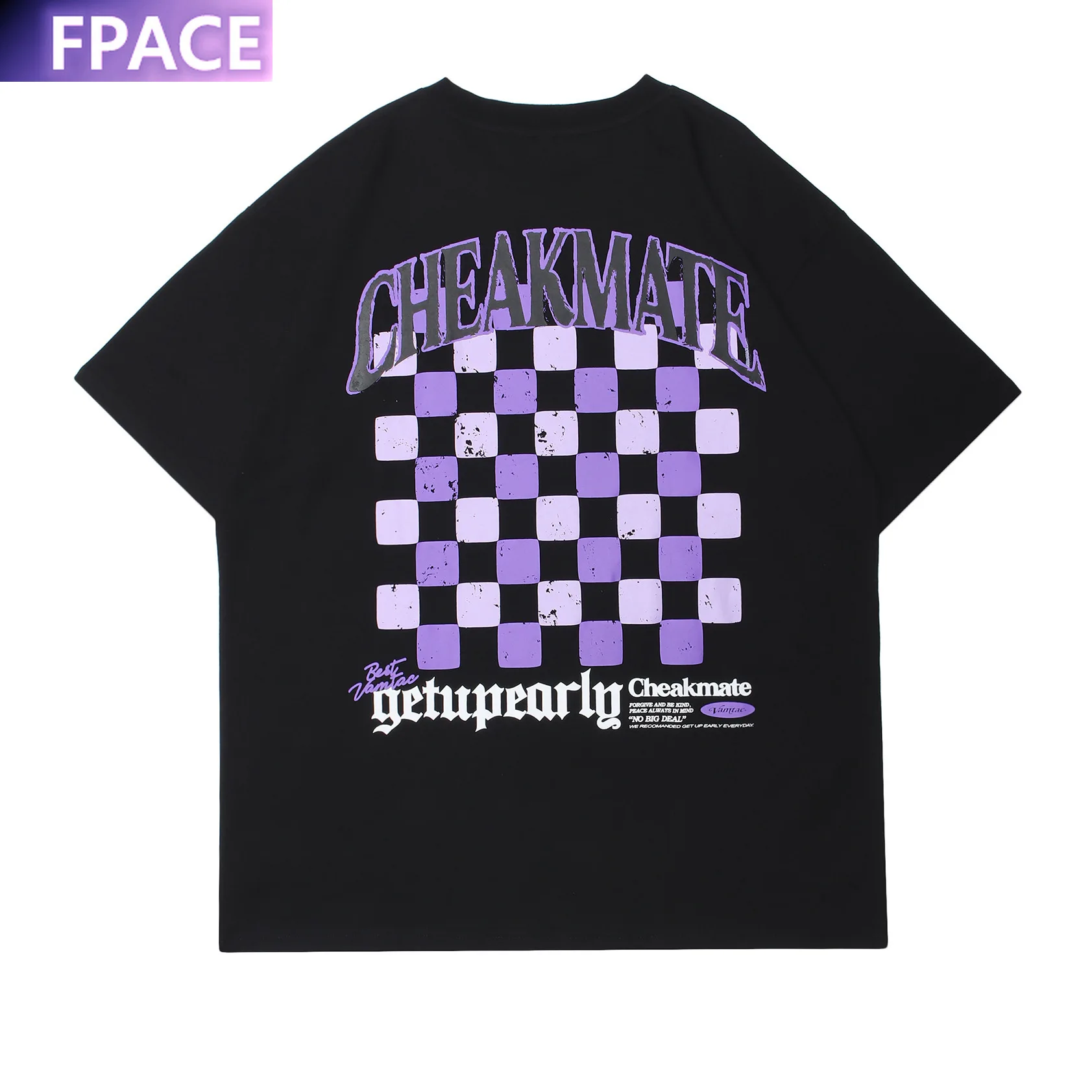 

Designer Original High Street Trendy Brand Men Womens Painting Letter Pattern Short Sleeve T-shirt Loose Large Size Cotton Tees