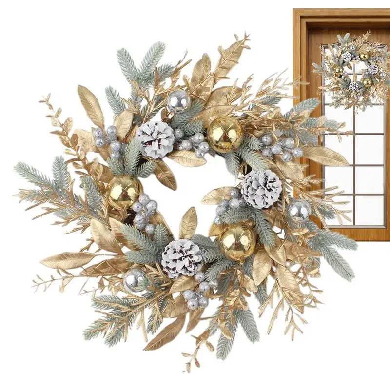 

Christmas Wreaths for Front Door Pine Cone Wreath Pendent Hangings for tree Door Window Decorative Garlands home farmhouse decor