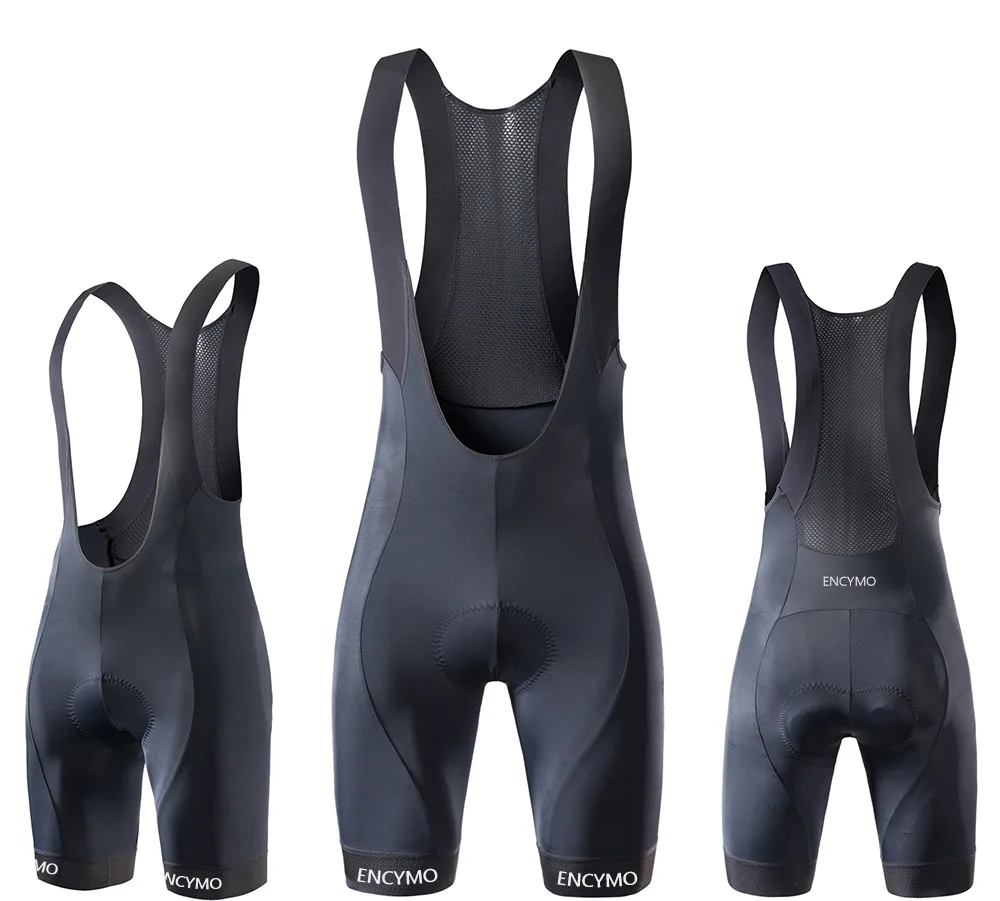 

2023 High Quality Classic Bib Shorts Race Bicycle Culotte Ciclismo Bike Pants Gel Pad Silicon Grippers ENCYMO