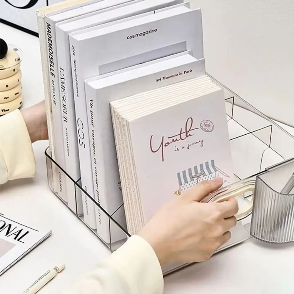 Прочные портативные подставки для книг с ручкой экономия места разделитель