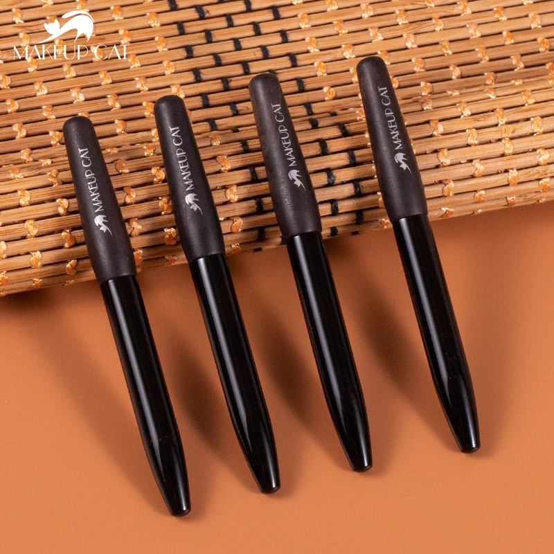 Косметическая Кисть для макияжа Cat-кисть бровей из натурального черного дерева с