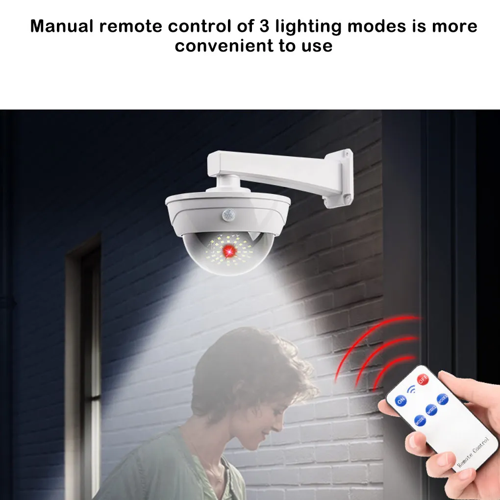 

Solar Light Fake Security Camera Motions Sensor Courtyard Driveway Lamp